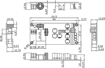 Liantec DCM-85 Mechanical Drawing