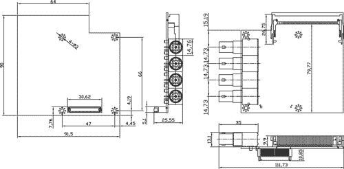 TBM-1222 Mechanical Drawing